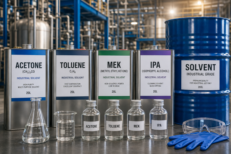 Industrial Solvents: Types and Applications