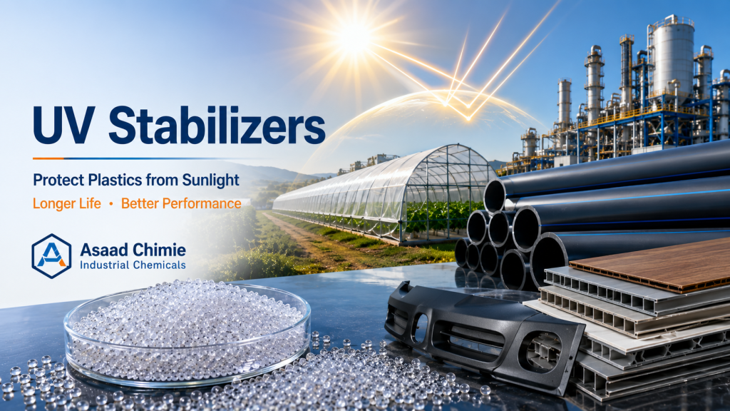 UV Stabilizers for Plastics: Types & Uses 1 UV stabilizers for plastics used in polymer formulation and outdoor material protection