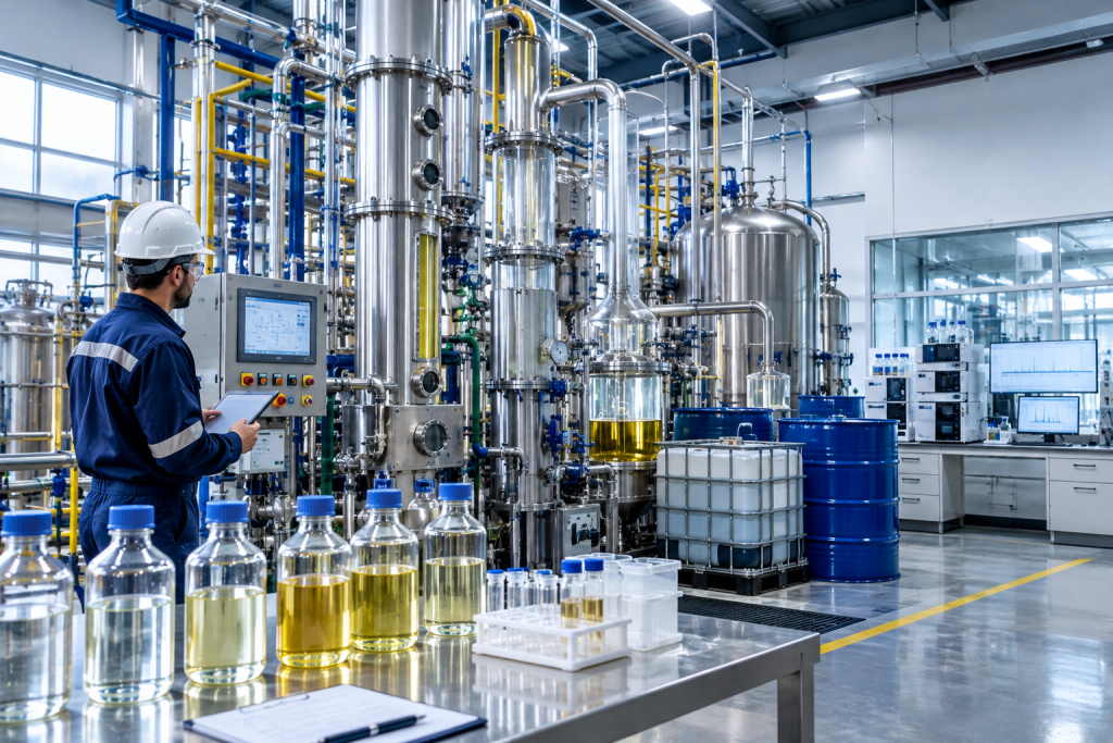 Solvent Recovery and Recycling: Industrial Guide 1 Solvent Recovery and Recycling system in an industrial chemical manufacturing facility